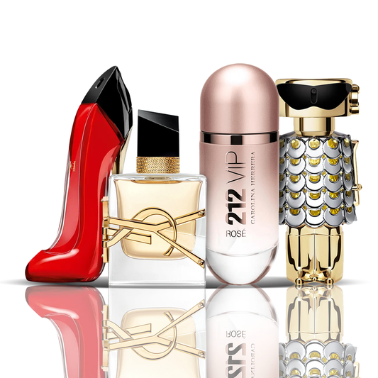 Set de 4 Perfumes | Very Good Girl + Libre + 212 VIP Rose + Fame 100 ml